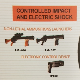 A Condor catalogue collected at DSEI 2019 by Morning Star, showing the "Spark" stun gun